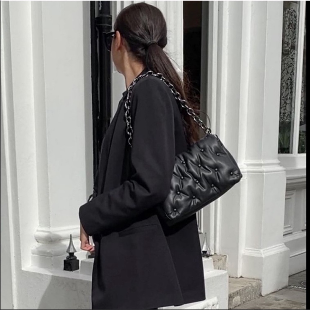Zara Quilted Crossbody Chain Bag